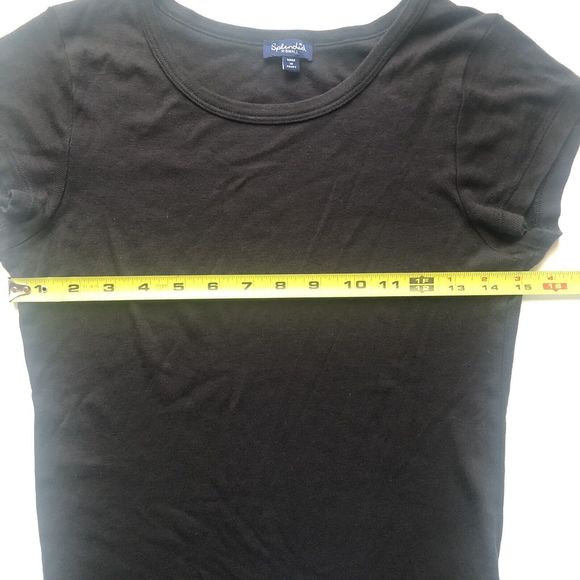 Splendid Women Black Short Sleeve T-Shirt XS - Picture 7 of 8